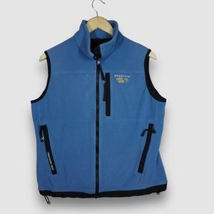Mountain Hardwear Womens 8 Blue Fleece Gore Windstopper Full Zip Winter Vest